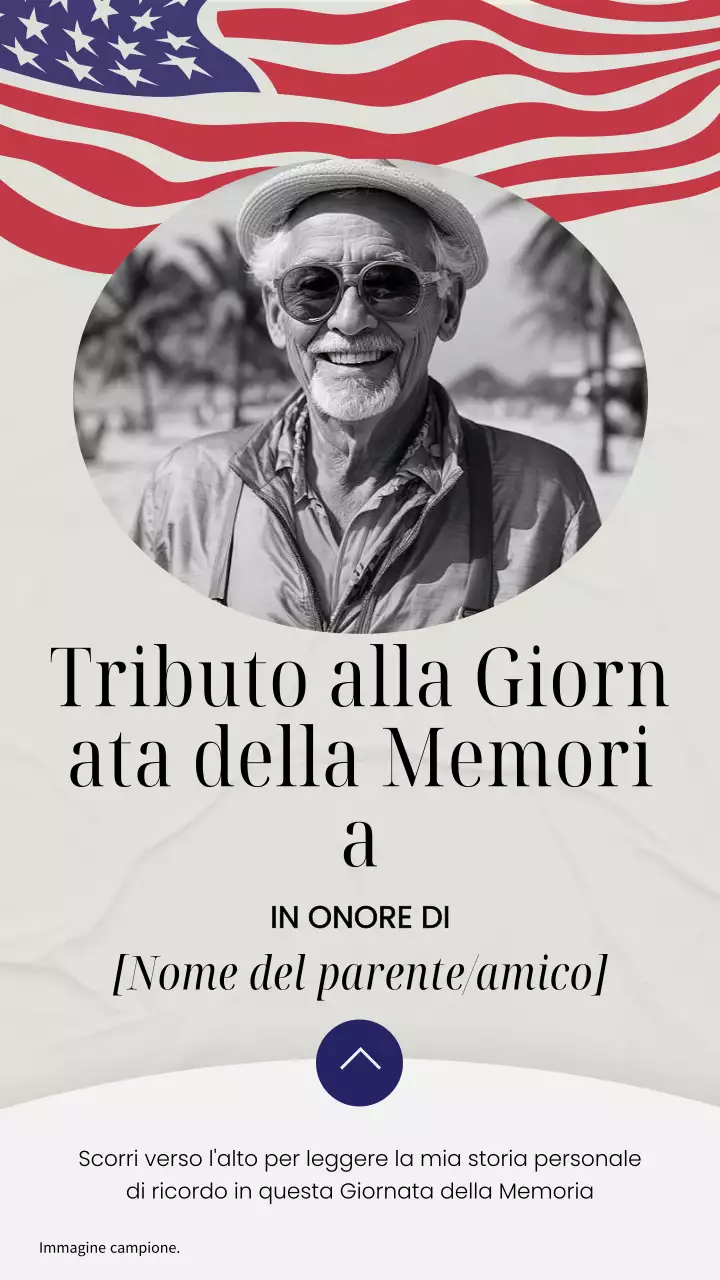 Invito classico grigio e rosso per la Giornata della Memoria