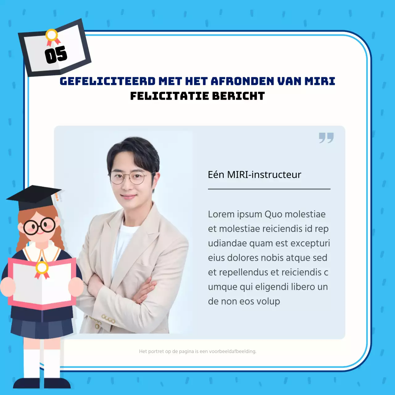 Blauwe en lichtblauwe afwerkpaal in het midden