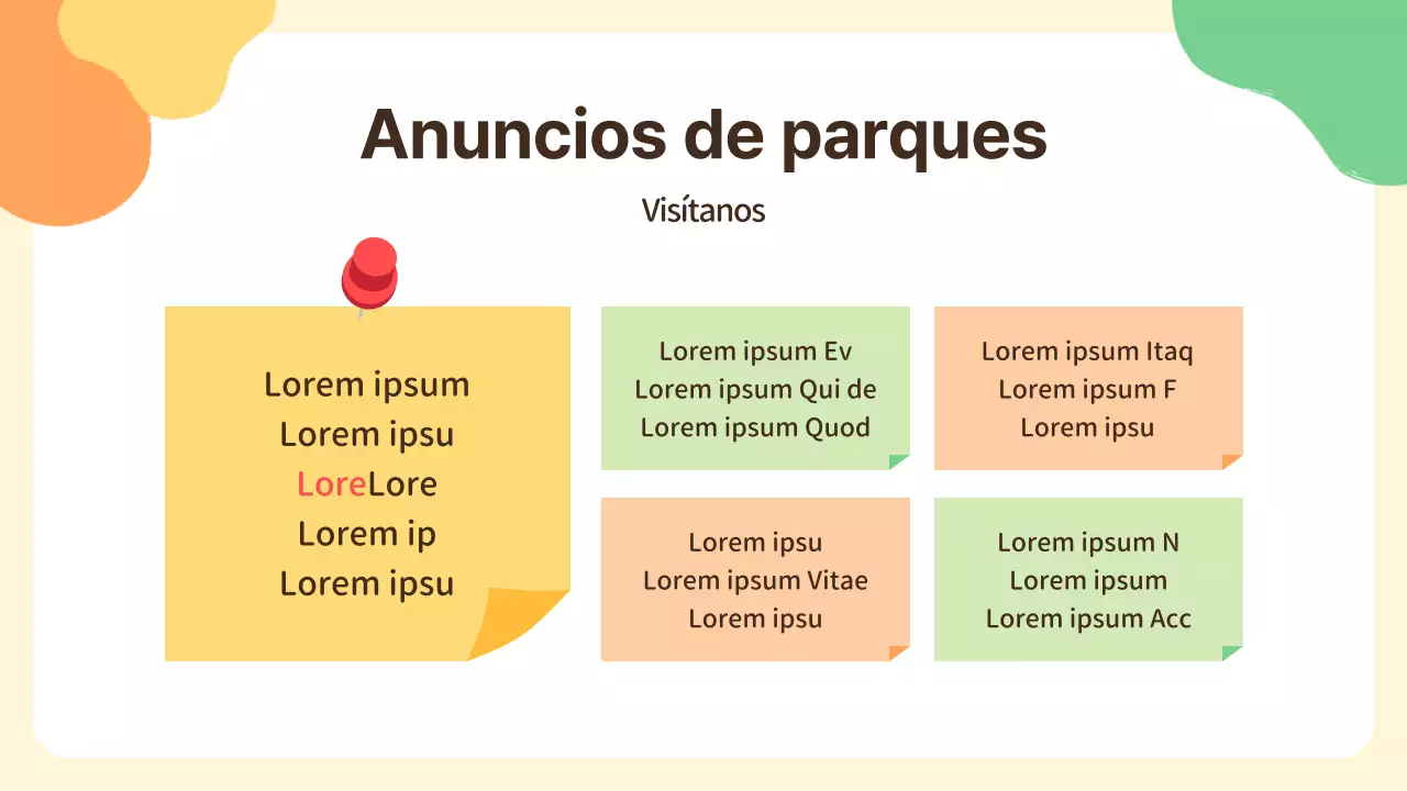 Presentación de orientación para la guardería amarilla