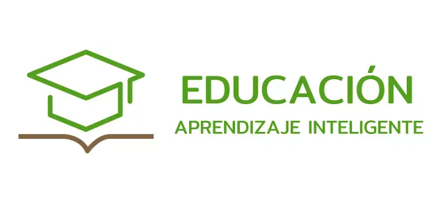 Aprendizaje inteligente con gorra verde de soltero y logotipo de ilustración de libro