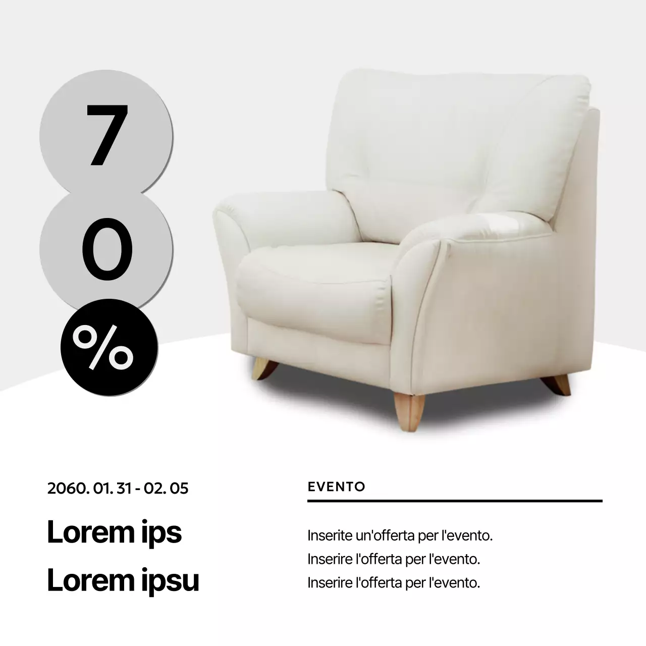 Messaggi di marca per interni minimalisti in bianco e nero