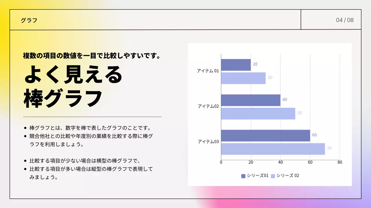 カラフル シンプル プラン プレゼンテーション