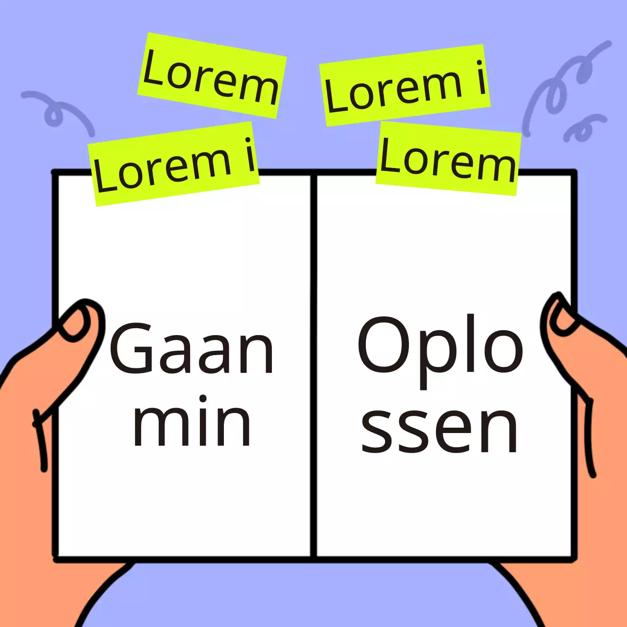 Eenvoudige blauwe nieuwsbrief cover