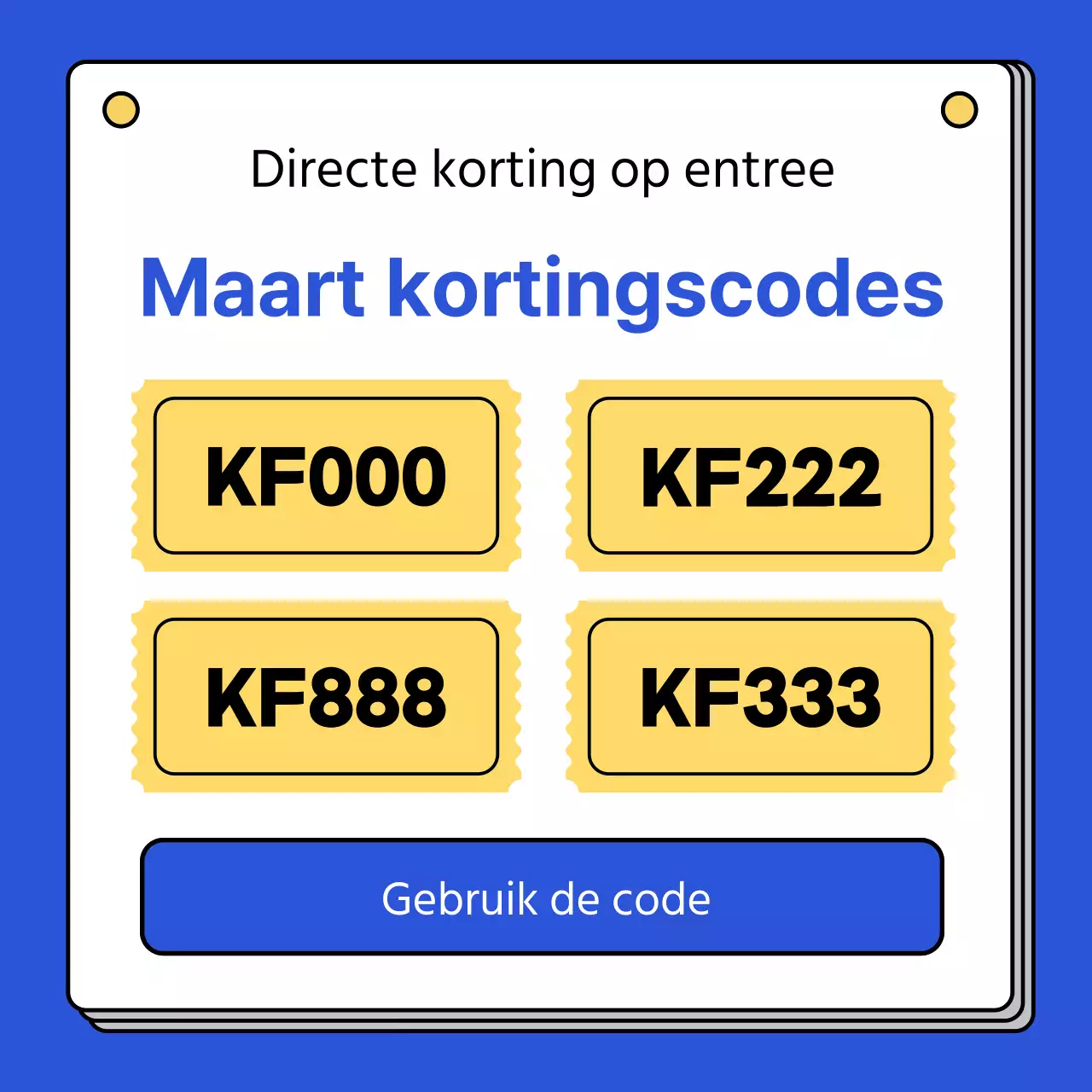 Eenvoudige code-informatie in blauw en geel