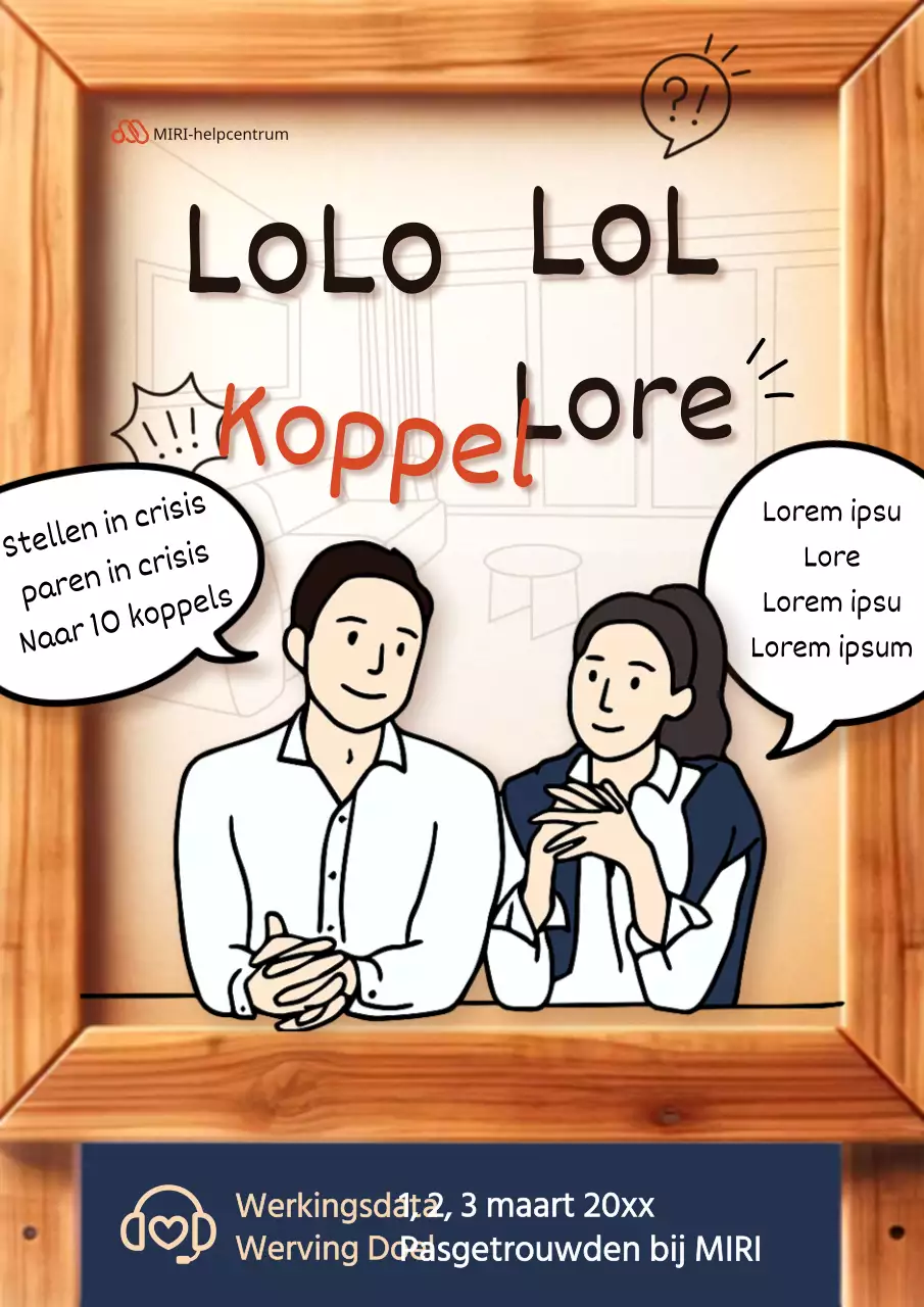 Eenvoudige uitnodiging voor adviesgesprek met beige achtergrond