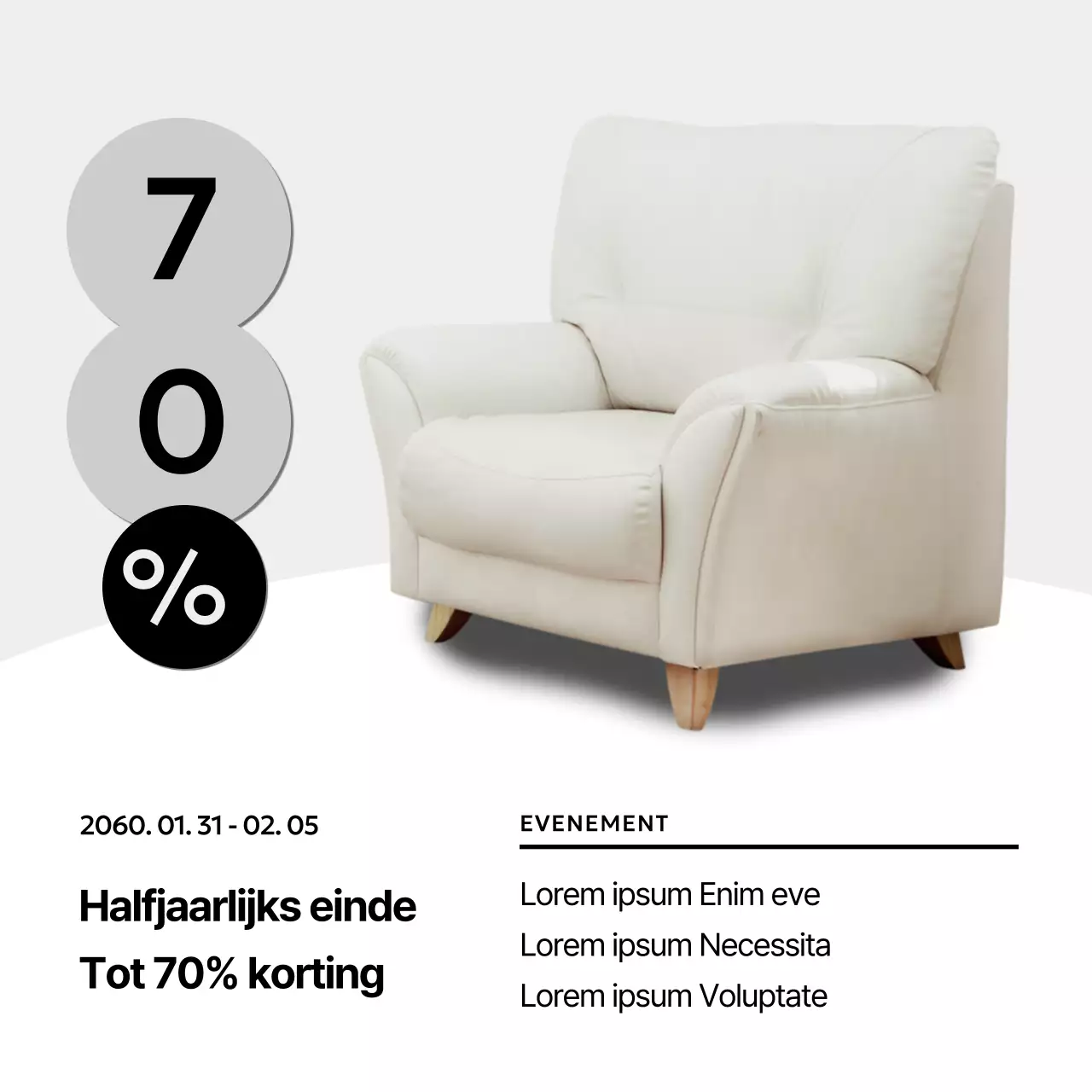 Zwart-wit minimalistisch interieur