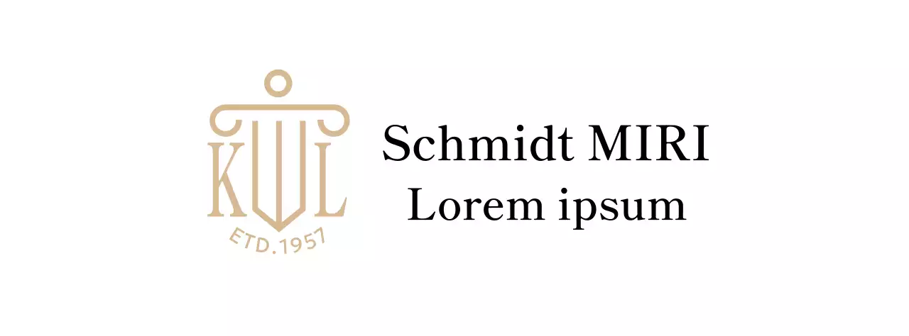 Eine Anwaltskanzlei mit edler Ausstrahlung und einem goldfarbenen Logo