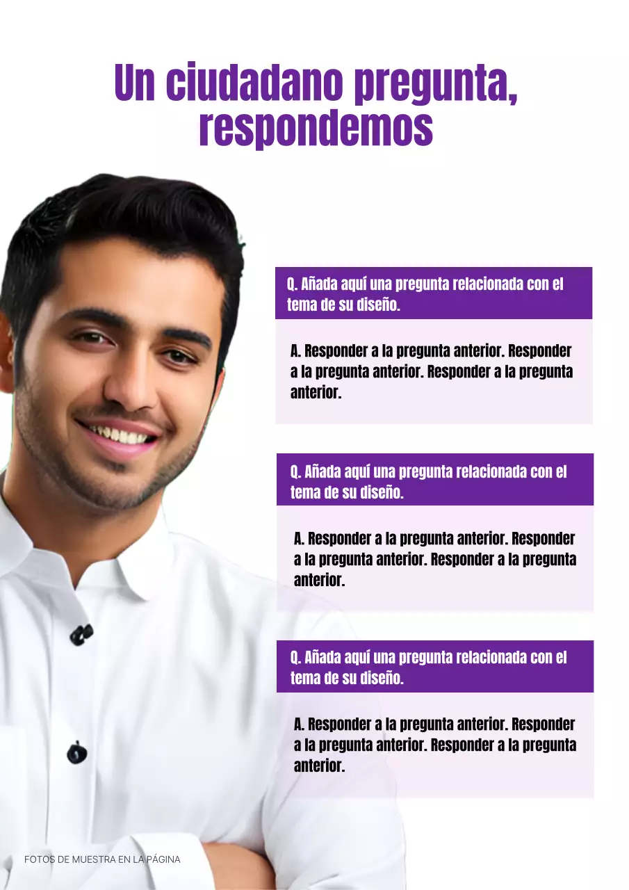 Una sencilla campaña electoral morada