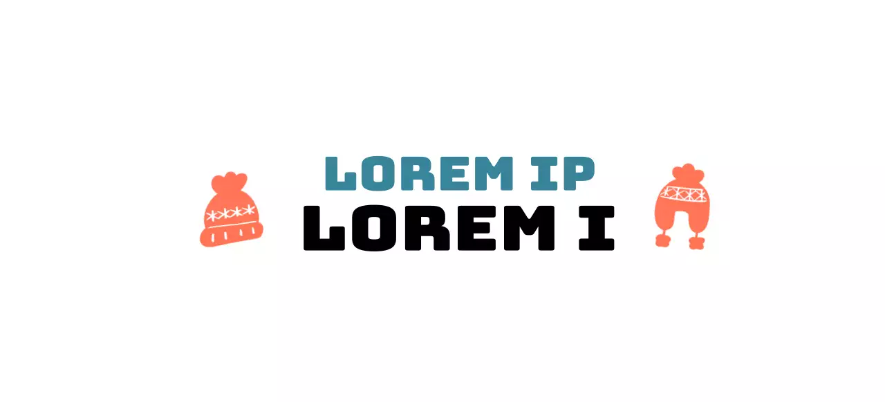 Campagnelogo met illustratie van een schattige breimuts