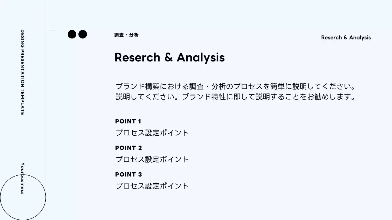 白 シンプル ブランド プレゼンテーション