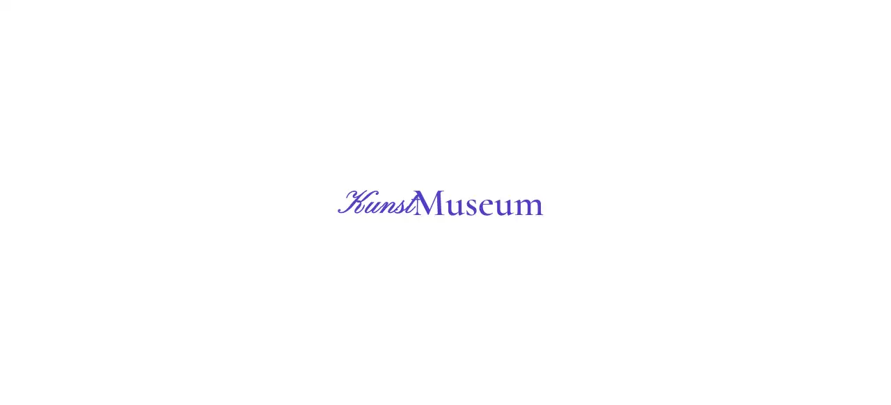 Museumlogo met stijlvol cursief concept