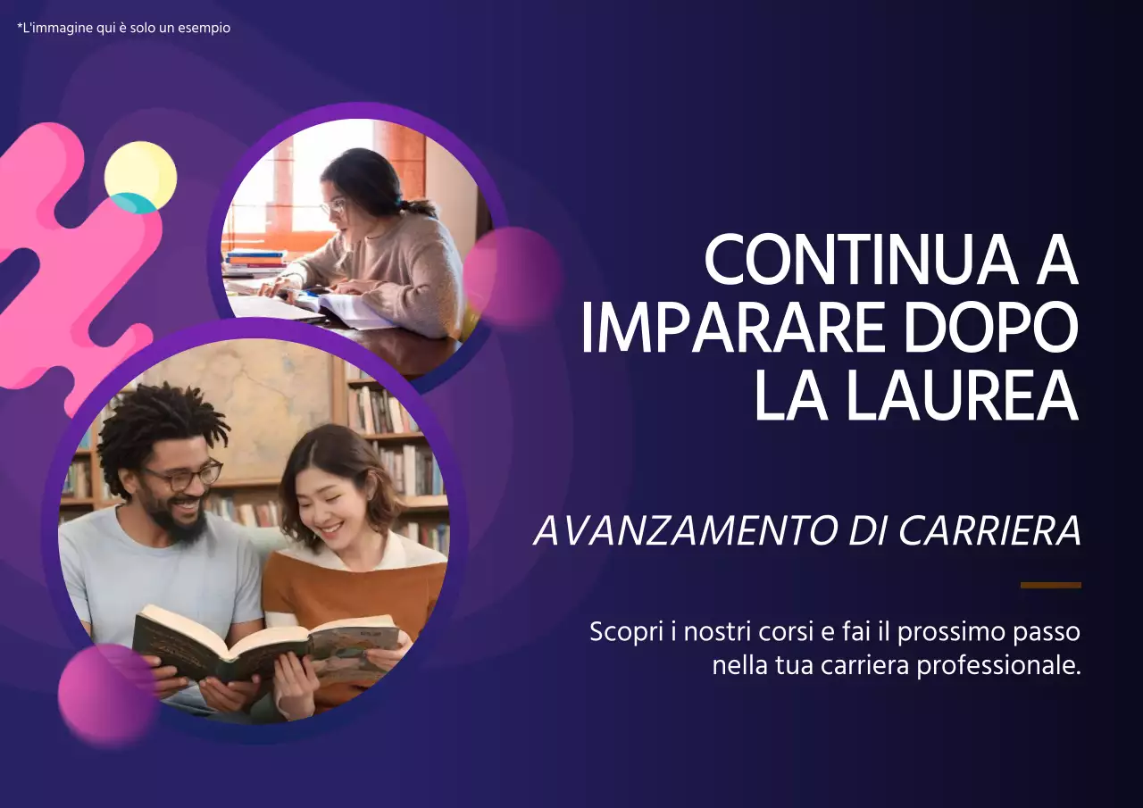 Geometria viola e arancione Formazione professionale