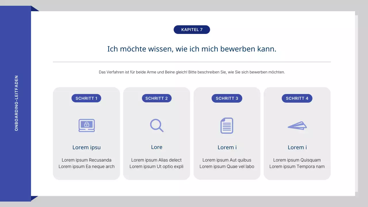 Blue's lovely HR-Schulungsmaterialien