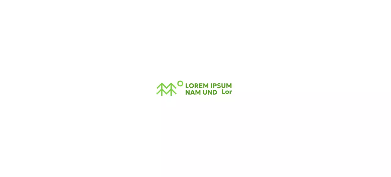 Einfacher Naturschutz mit Baumillustrationen und grünen Farben