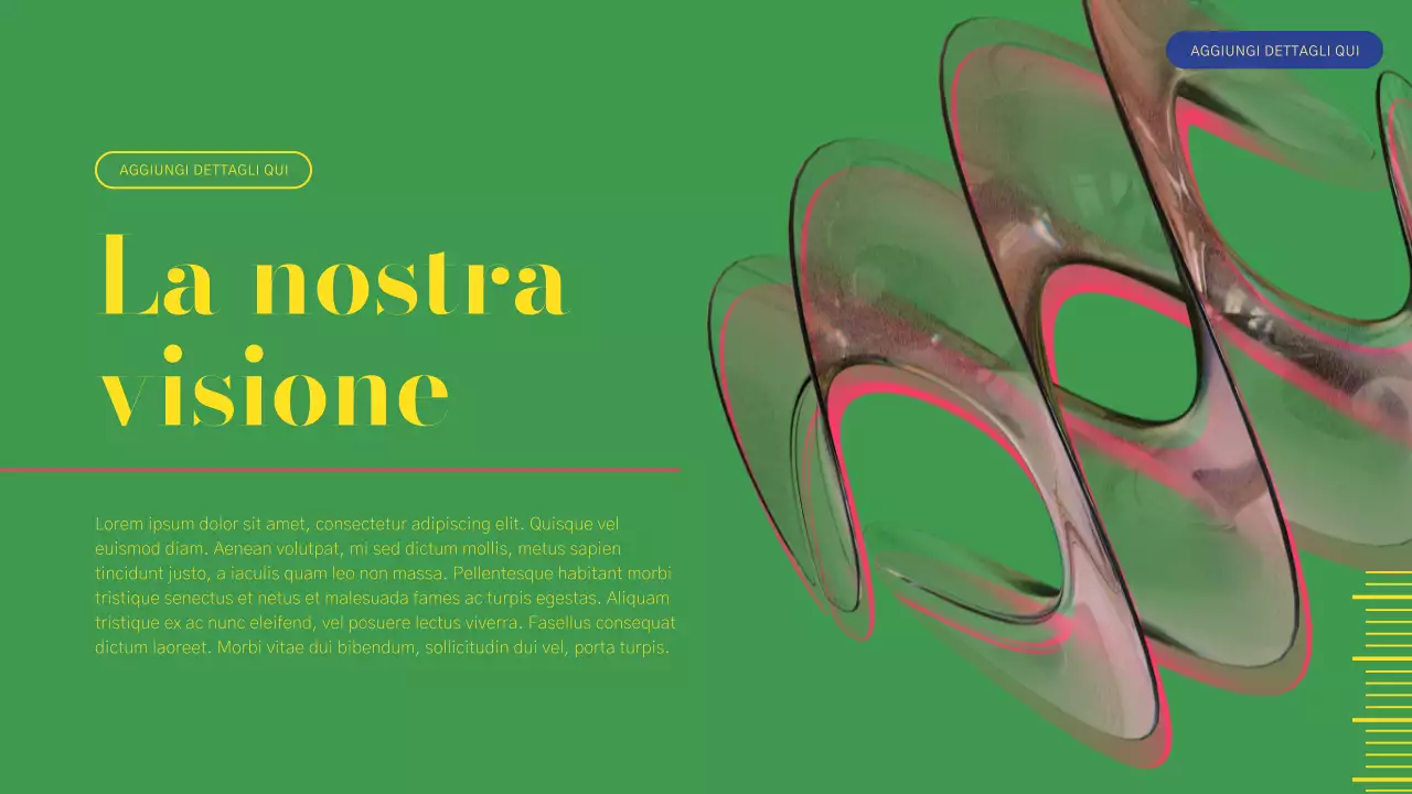 Rapporto sul profilo aziendale moderno verde e rosa