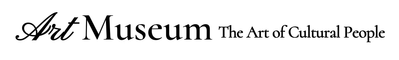 高級感のある筆記体コンセプトの美術館ロゴ