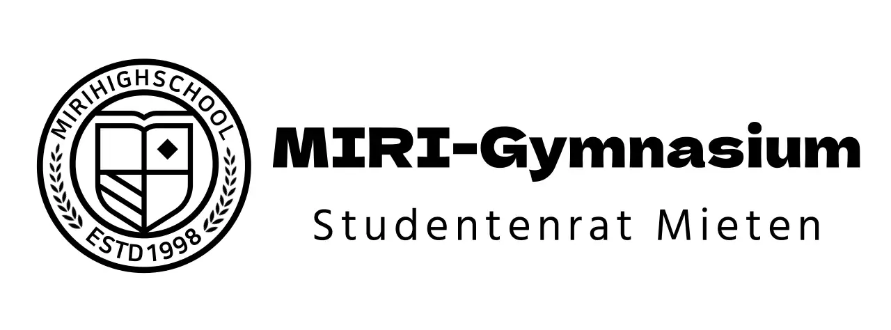 Highschool-Logo in Form eines kreisförmigen Bildungssymbols