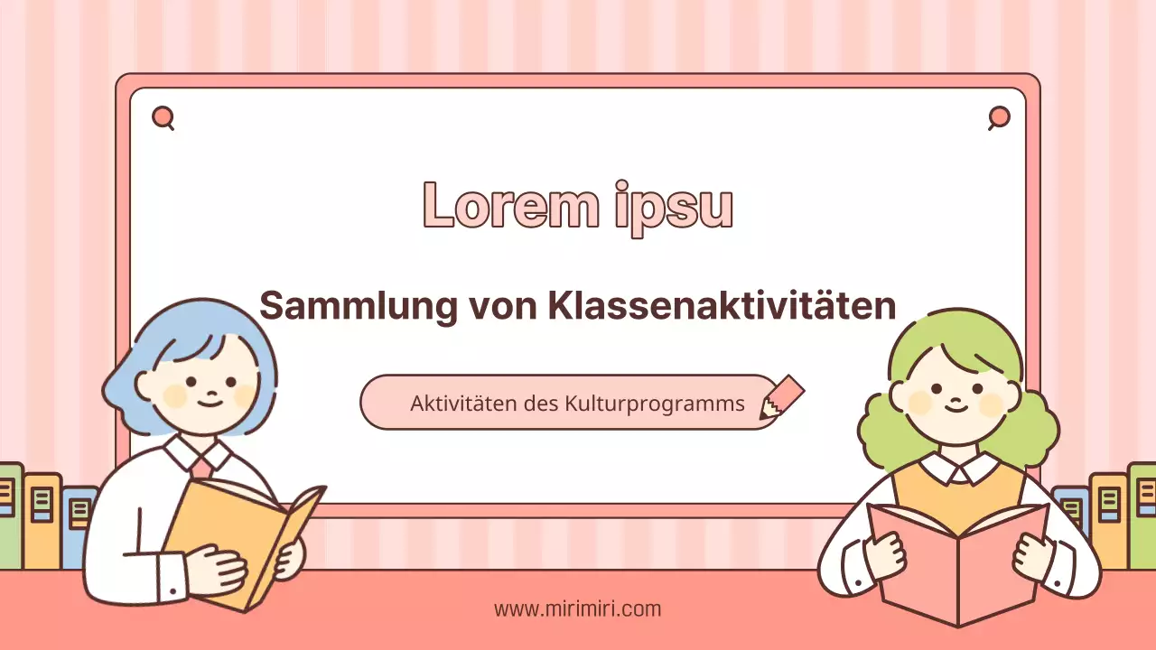 Rosa und gelbes Zentrum Klassenzimmer Aktivität Sammlung post