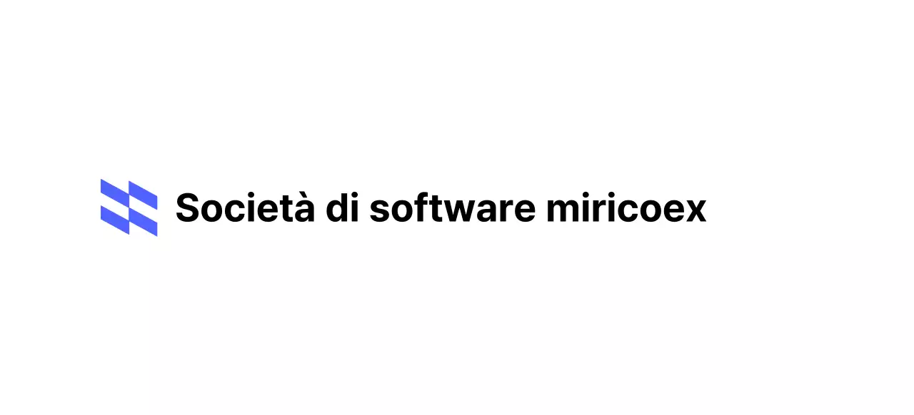 Logo aziendale con concetto di forma obliqua