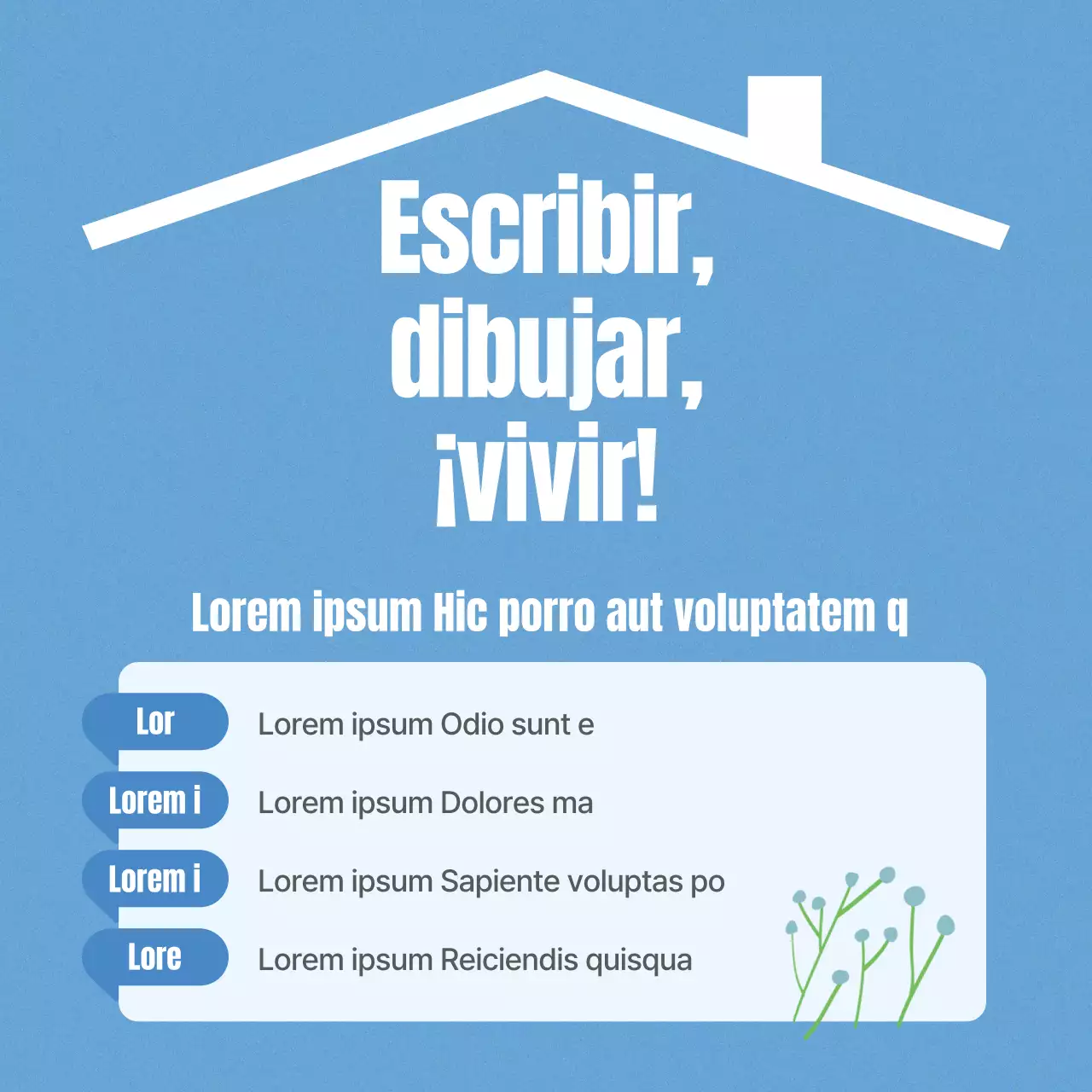 Promover una contratación de inquilinos fresca y de color azul claro