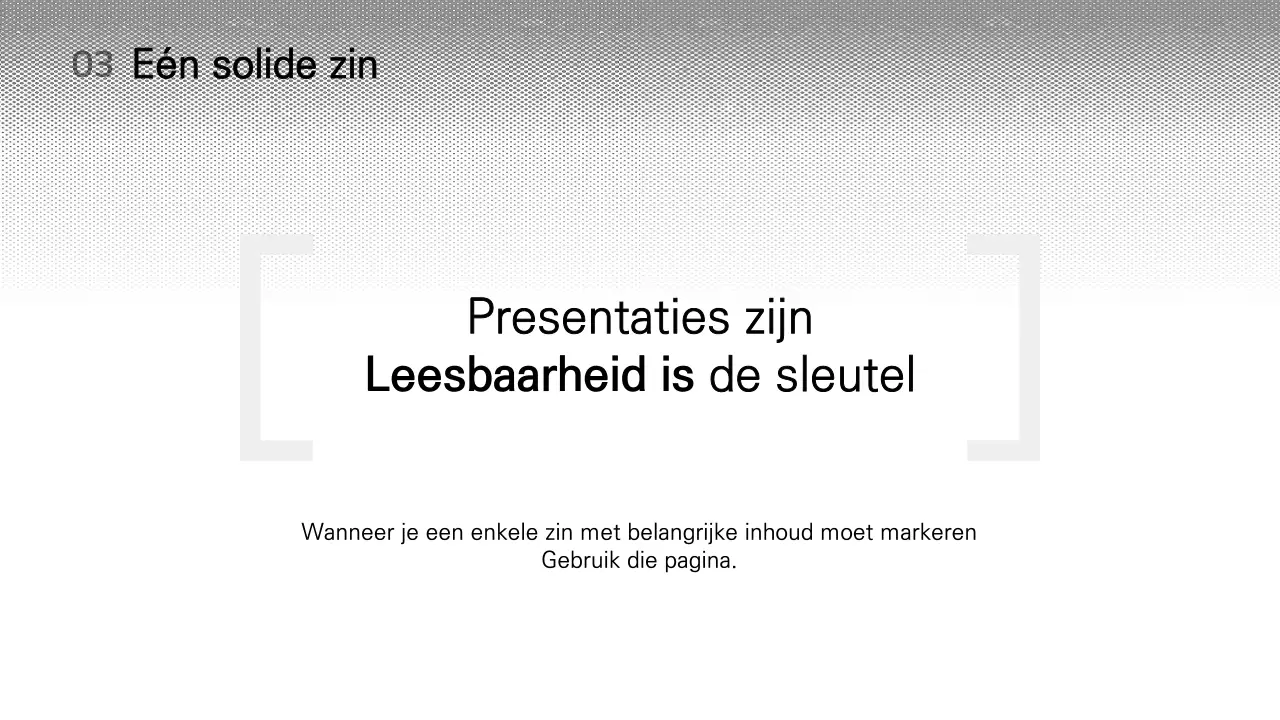 Eenvoudige zwart-wit lay-outvariatie presentatie