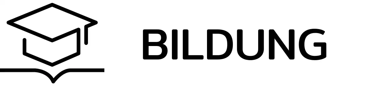 Intelligentes Lernen mit Bachelor-Mütze und Buchillustrationslogo