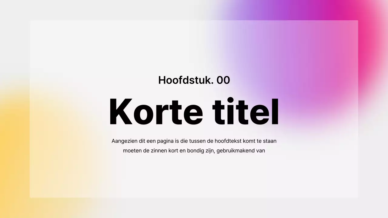 Eenvoudige, presentabele handgeschreven rapporten in paars en geel