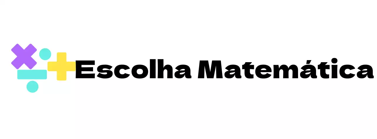 Conceito de logótipo de escola de matemática com símbolo de matemática multicolorido