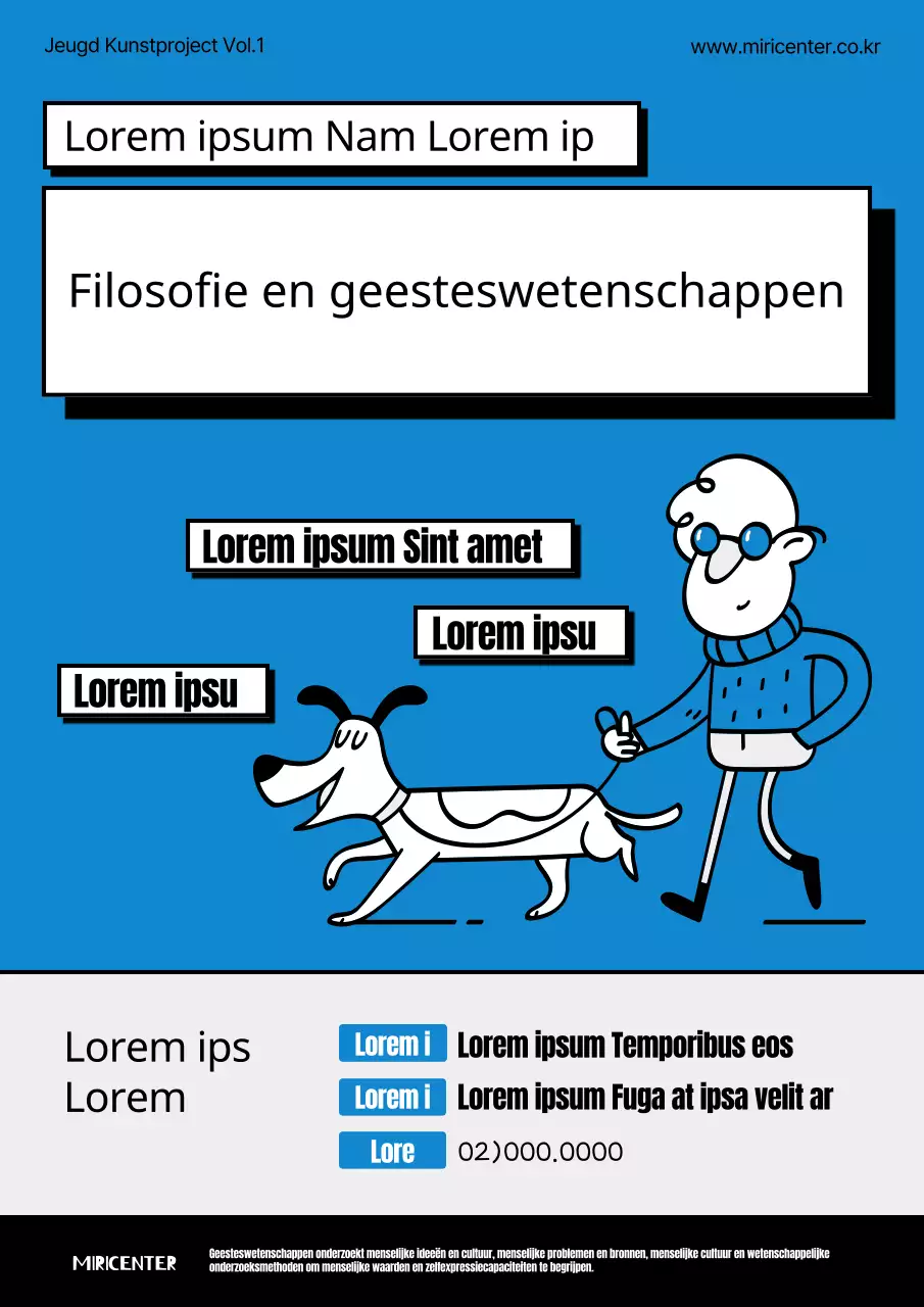 Kitscherige blauwe en grijze filosofie- en geesteswetenschappenstudenten gezocht.