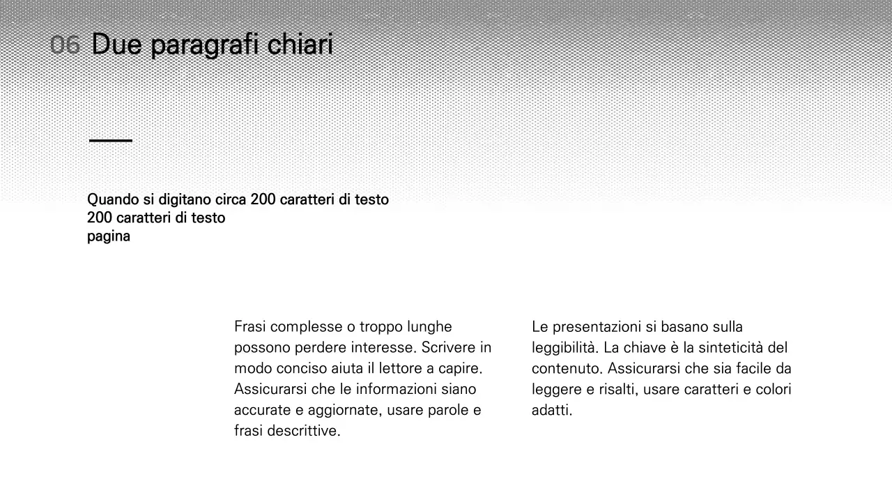 Semplice presentazione di variazione del layout in bianco e nero