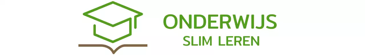 Smart Learning met groene bachelor pet en boekillustratie logo