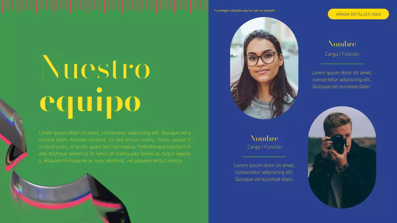 Informe sobre el perfil de la empresa moderna verde y rosa