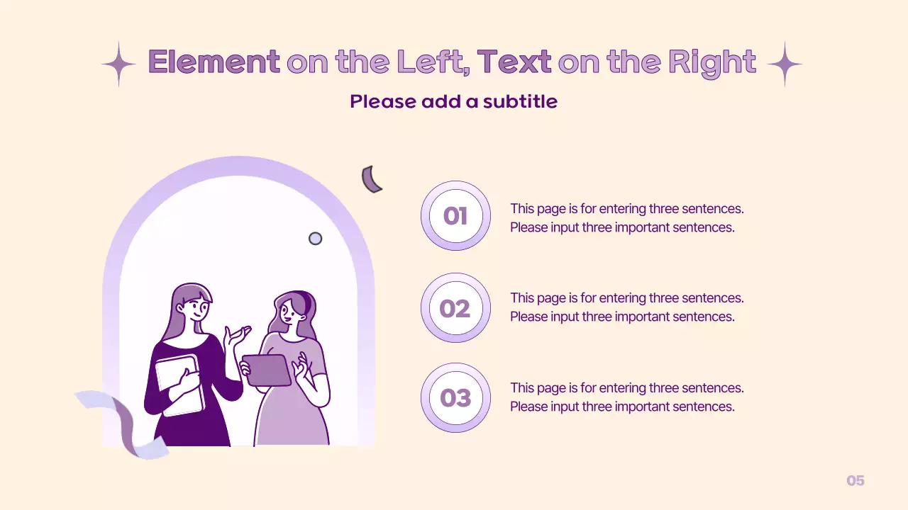 A simple PM presentation in yellow and purple