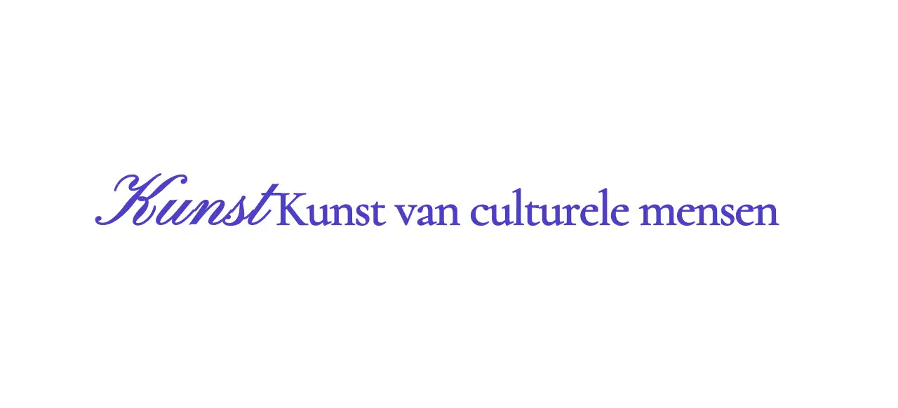 Museumlogo met stijlvol cursief concept