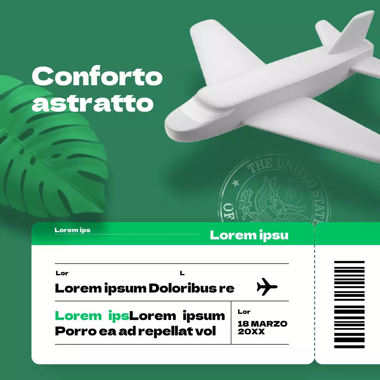 Copertina di tendenza in rosso e blu