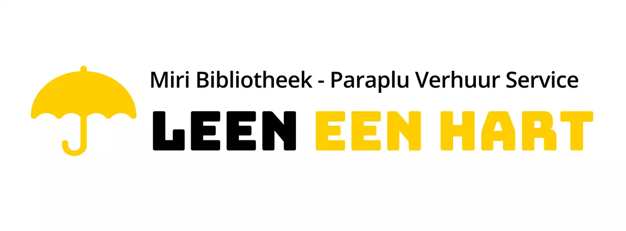 Kleurontwerp voor verhuurdiensten met een paraplu-icoon