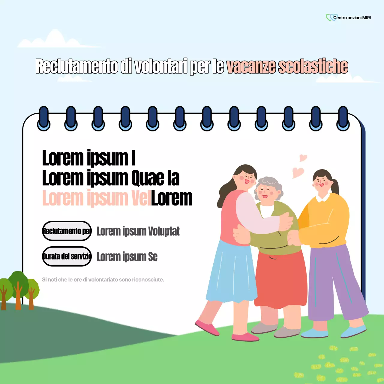 Un bel post sull'ufficio del benessere in verde e arcobaleno