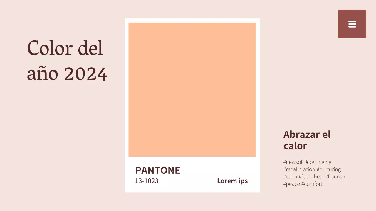 Recursos del informe de tendencias de colores beige y blanco sencillos