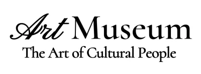 An art museum logo with a classy cursive concept