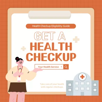 Orange Simple Health Guide Social Media Post