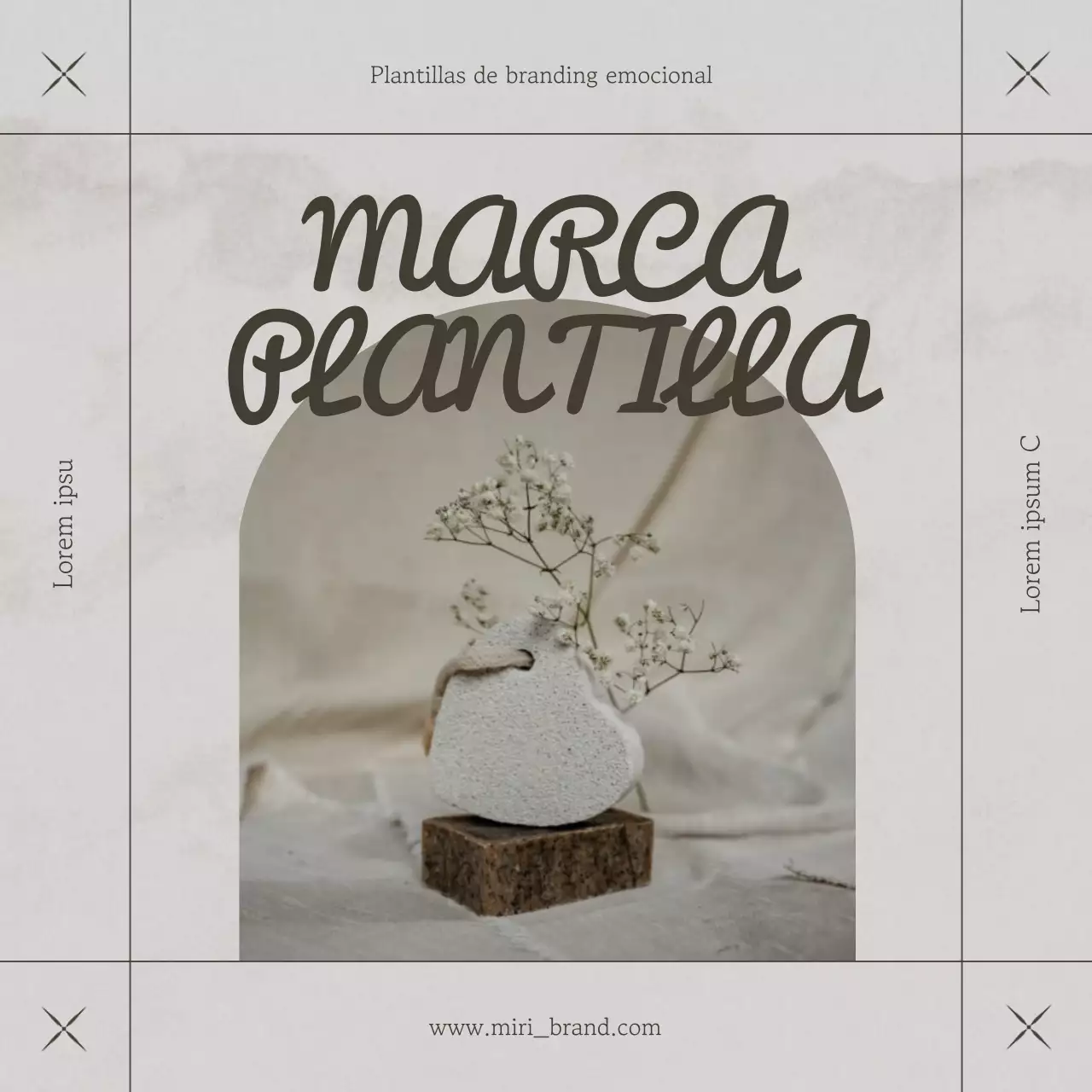 Beige y marrón para una marca emocional moderna