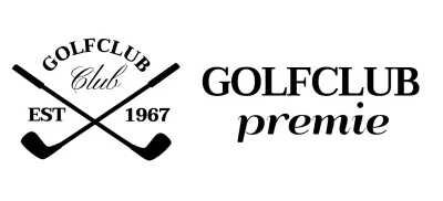Golfclubs met het golfclublogo voor een stijlvolle look