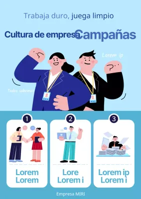 Sobre nuestra campaña de cultura empresarial azul y celeste