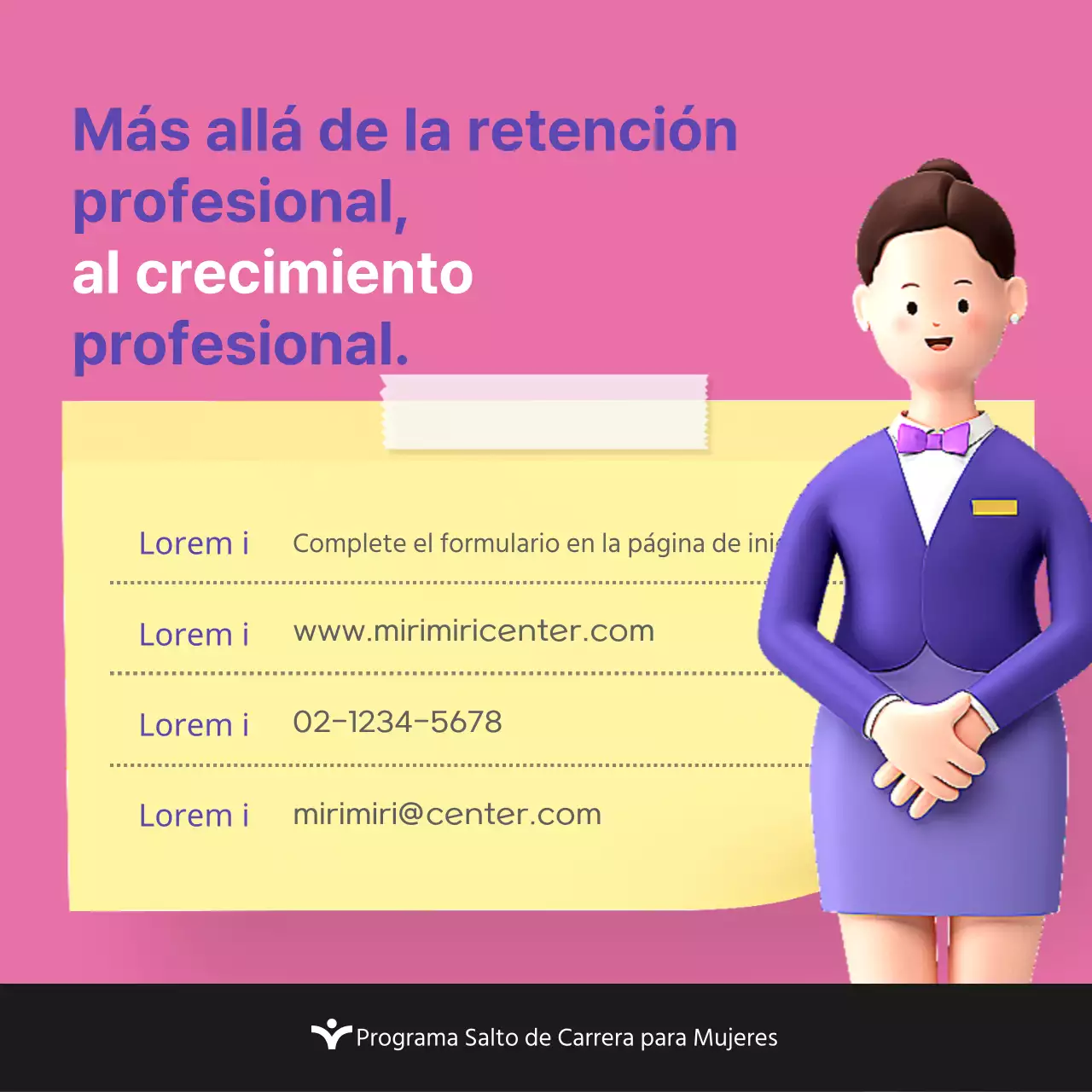 Promover la tendencia rosa y morada de los programas de divulgación profesional para mujeres