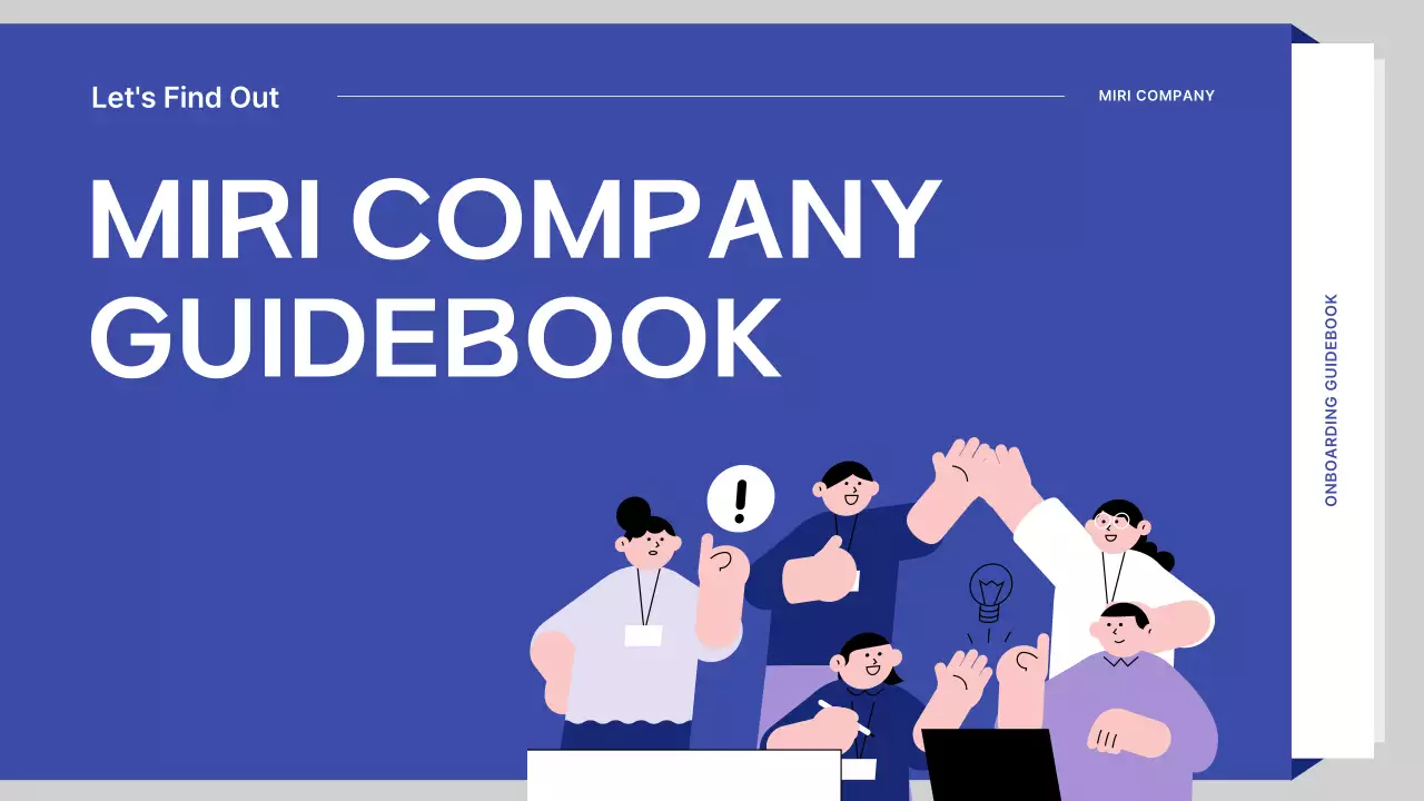 Blue Modern Company Guide Presentation