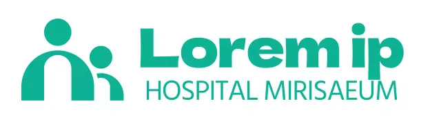 Logotipo de hospital ilustrado y sencillo