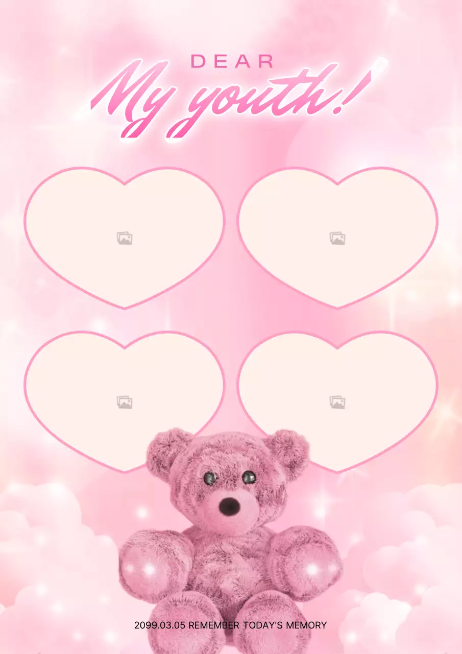 ピンク かわいい メモ ポスター