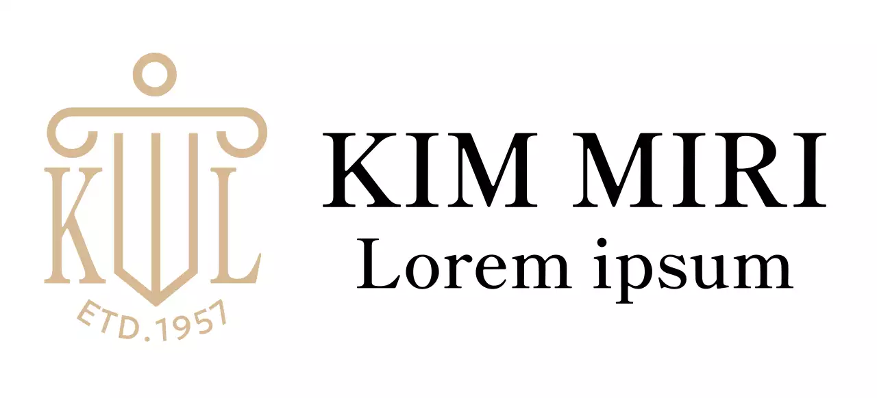 Studio legale con un logo illustrato e un tocco di classe