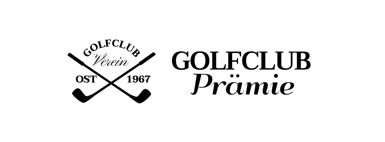 Golfschläger mit dem Logo des Golfclubs für ein stilvolles Aussehen