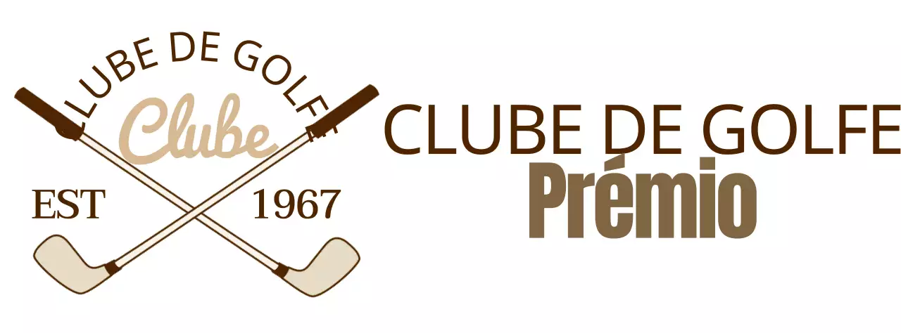 Tacos de golfe com o logótipo do clube de golfe em castanho para um toque premium